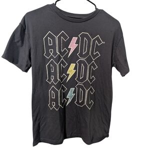 AC/DC Black Graphic T-Shirt,Size m